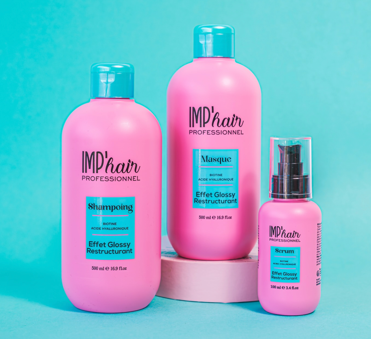 Imp'Hair - Kit complet pour cheveux à la biotine et acide hyaluronique