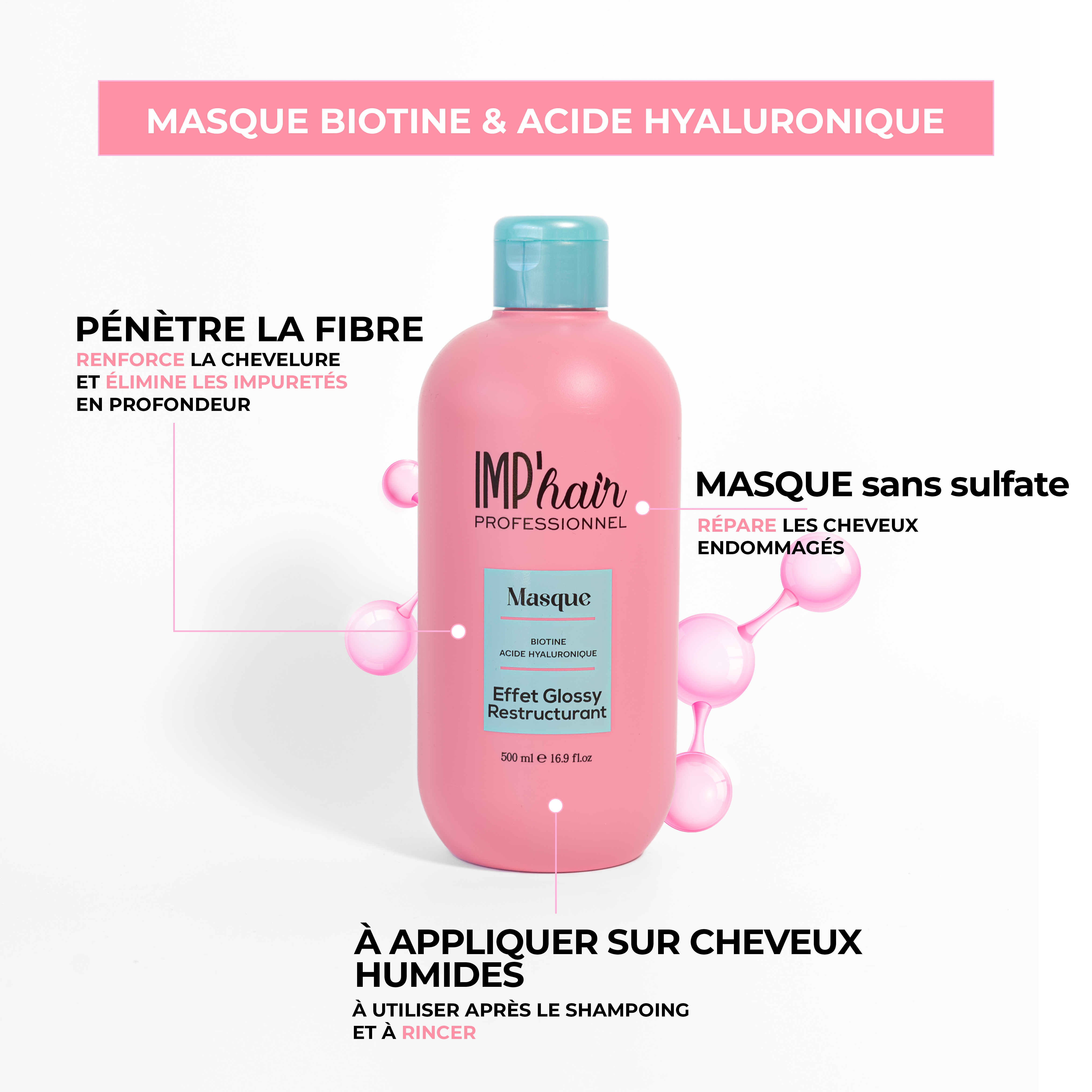 Masque effet glossy et restructurant - Imp'hair