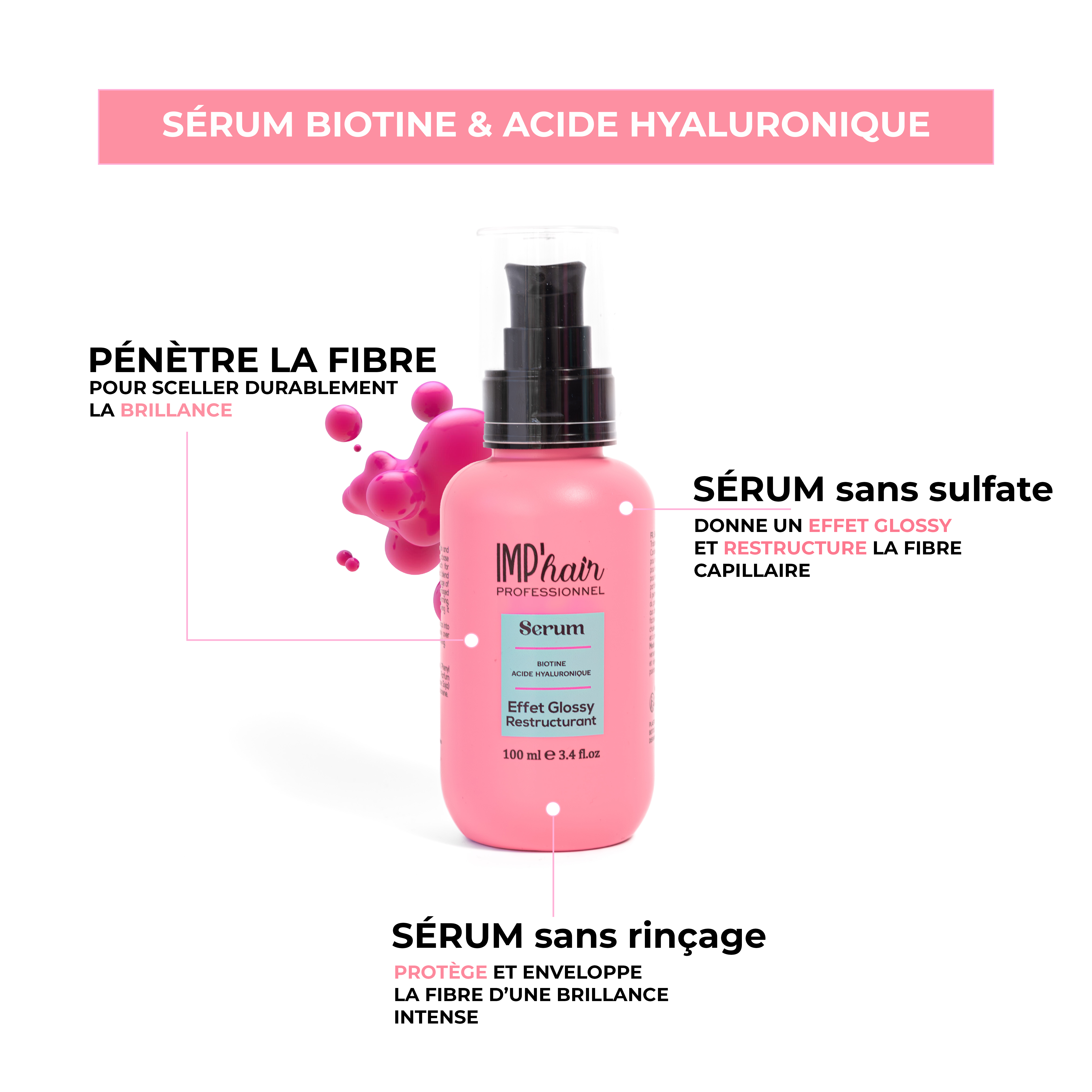 Sérum effet glossy et restructurant - Imp'Hair