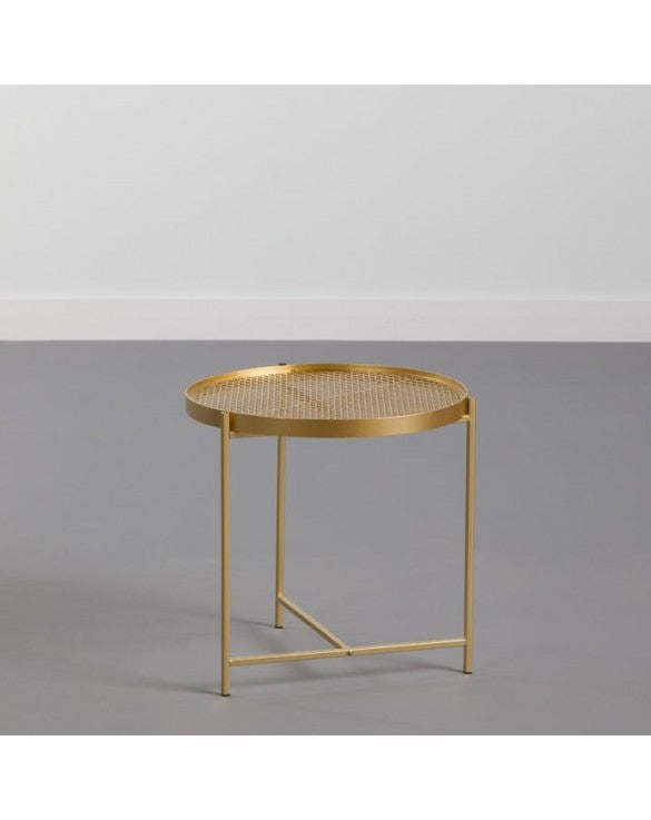 Table d'appoint métallique et cuivre - MAROANTSETRA